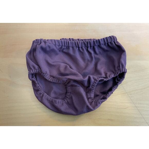 Talbots Kids Overall Dress Bloomer Set 12 Months Purple Floral Spring - Picture 3 of 5